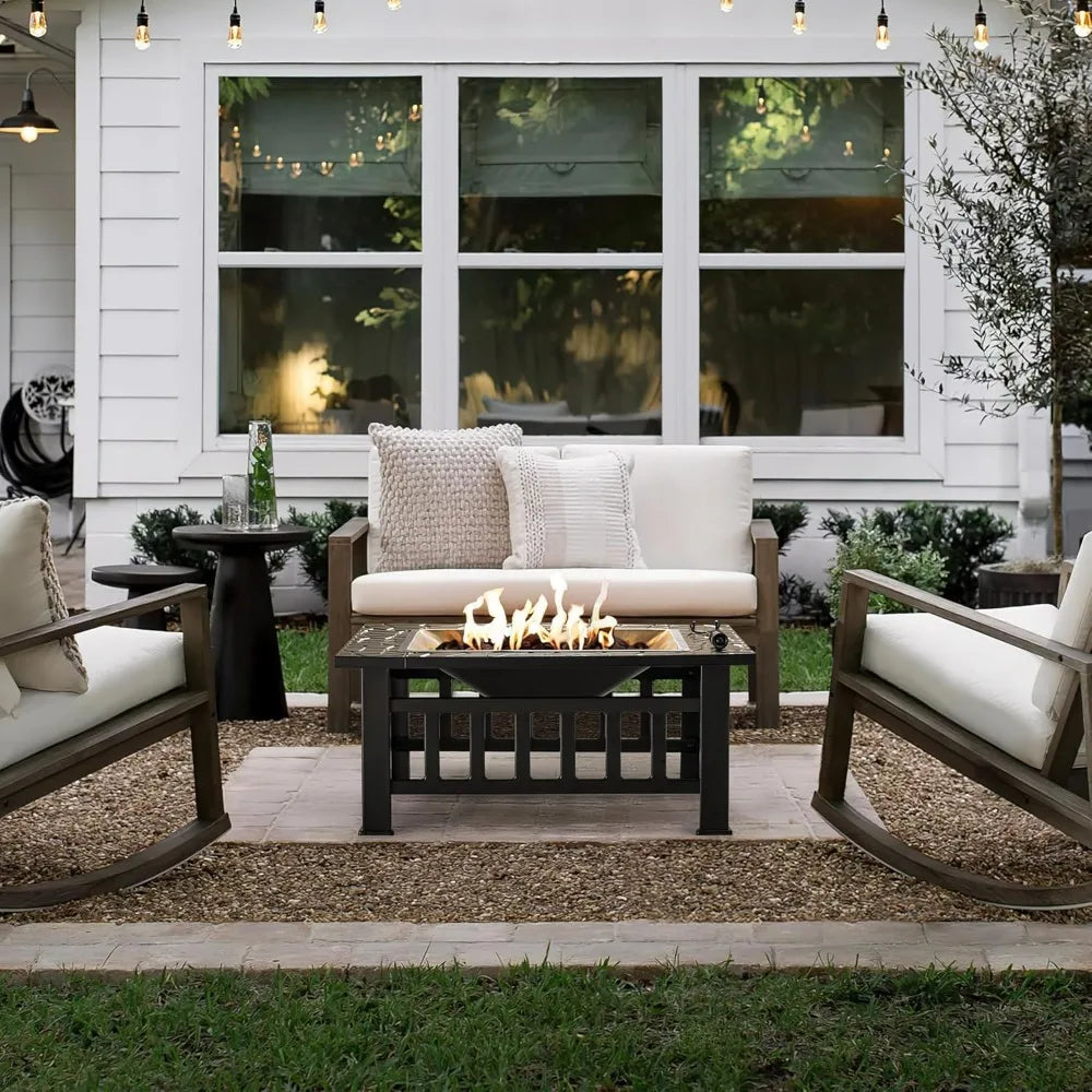 32 Inch Metal Fire Pit Table