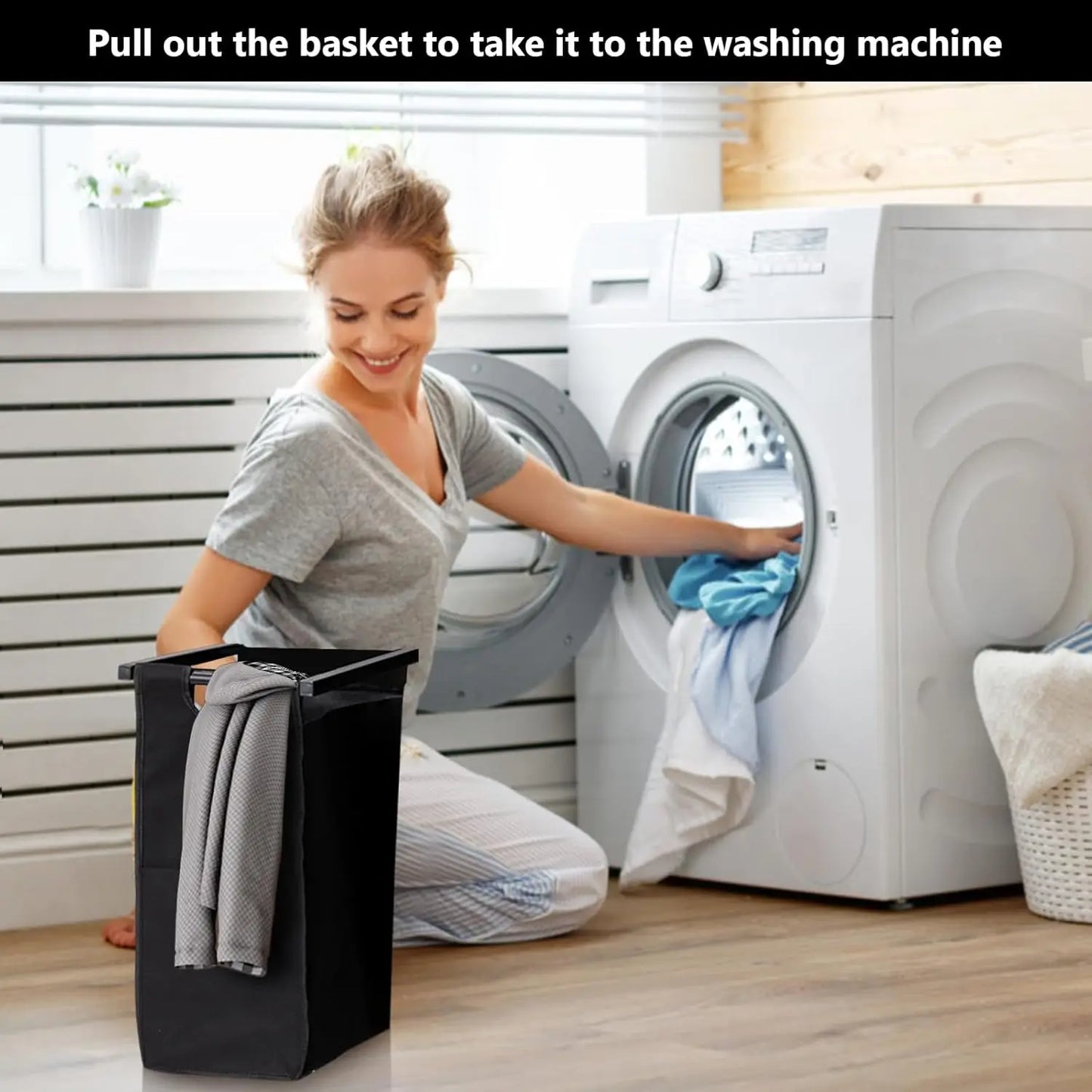 Laundry Hamper 2 Section with Removable Bag