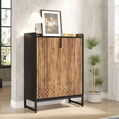 5-Tier Shoe Cabinet with Doors