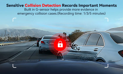 4k Dash Cam Front and Rear Drive Recorder