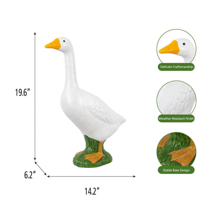 19.6in Porch Goose