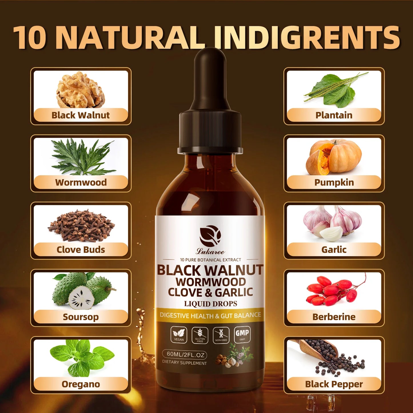 Digestion and Immune Health Black Walnut Drops