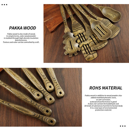  6pcs Pakkawood Kitchen Utensils Set