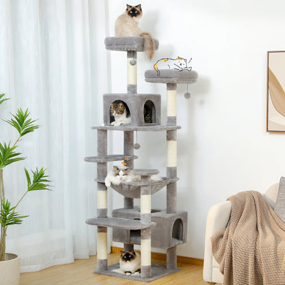 Large Tree & Tower for Indoor Cats With Scratching Posts