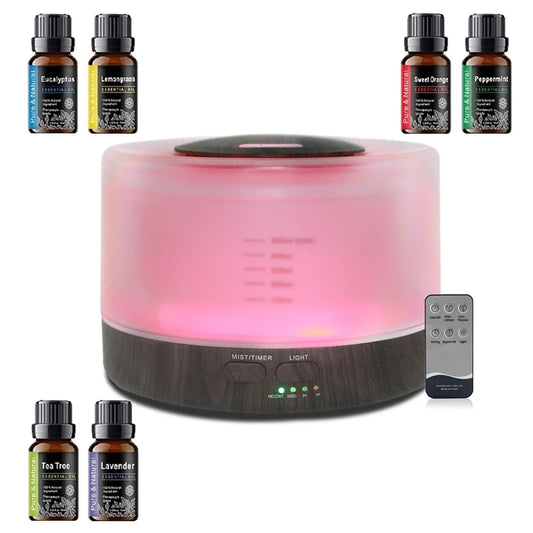 Aromatherapy Diffuser Set with 6 Essential Oils