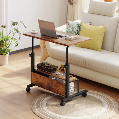31.5in Adjustable, Mobile Standing Computer Desk