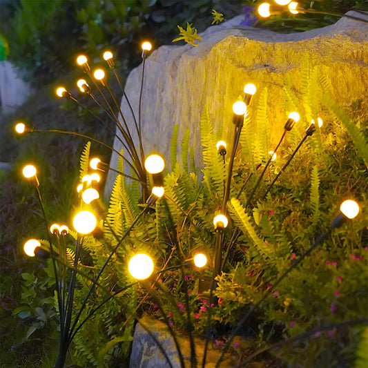8-Head Outdoor Solar Firefly Lights LED