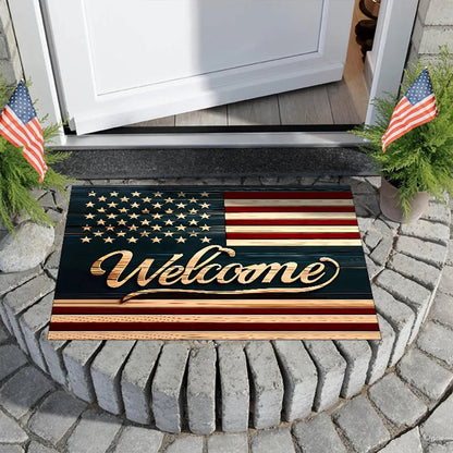 Patriotic Welcome Mat