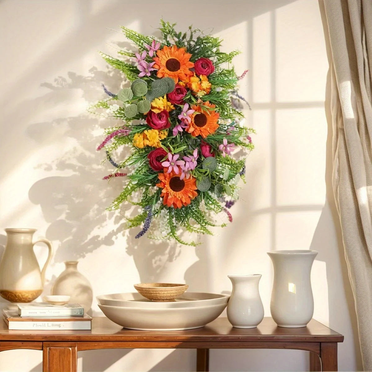 Wildflower Swag Wreath