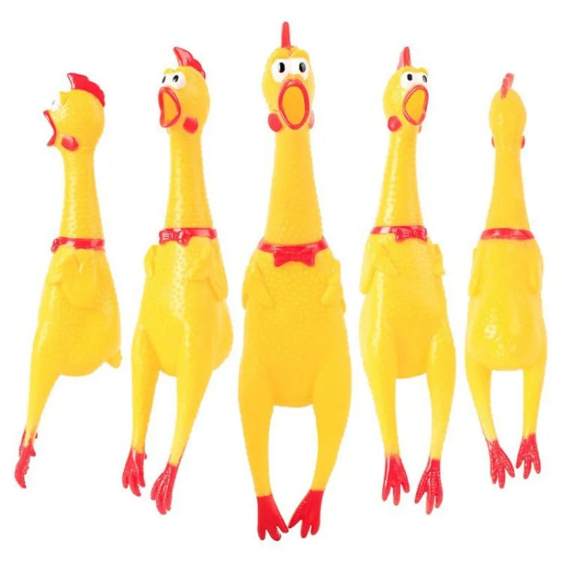 Squeaky/Screaming Chicken Dog Toy
