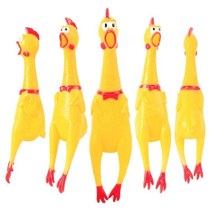 Squeaky/Screaming Chicken Dog Toy