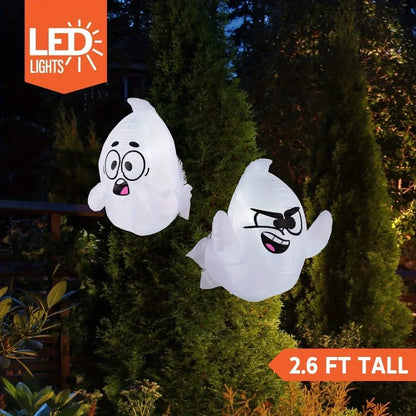 2 Pack Halloween Inflatable Window Ghost