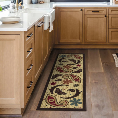 VIKAMA Bohemian Washable Rug
