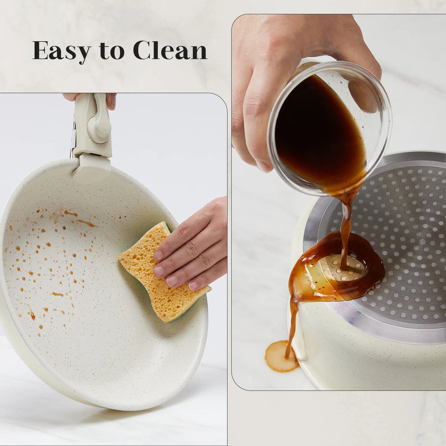12-Piece Kitchen Cookware with Removable Handle