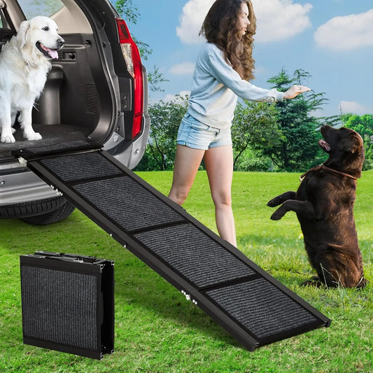 Folding Pet Ramp For Dogs With Non-Slip Surface