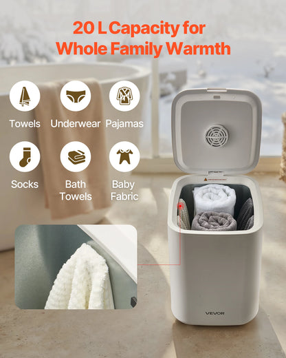 20L Towel Warmer w/ TImer & Temperature Control
