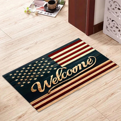 Patriotic Welcome Mat
