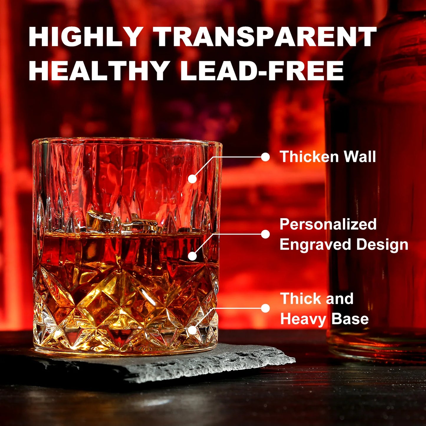 Whiskey Stones & Glasses Set