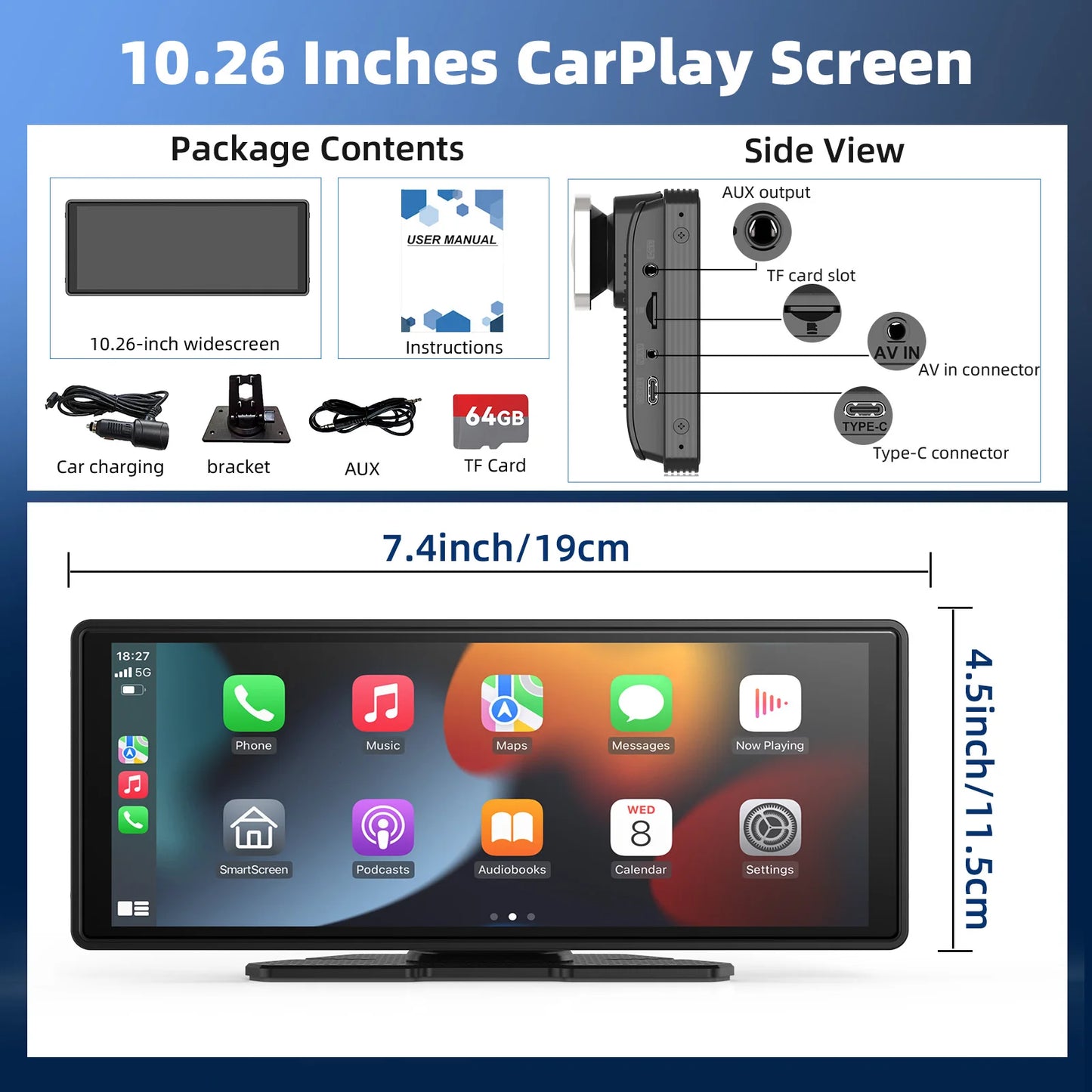 Portable CarPlay or Android System