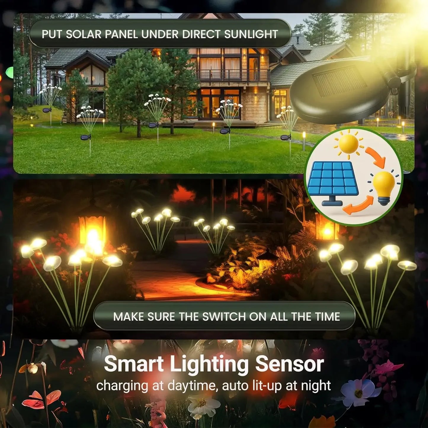 Solar Mushroom/Jellyfish Lights