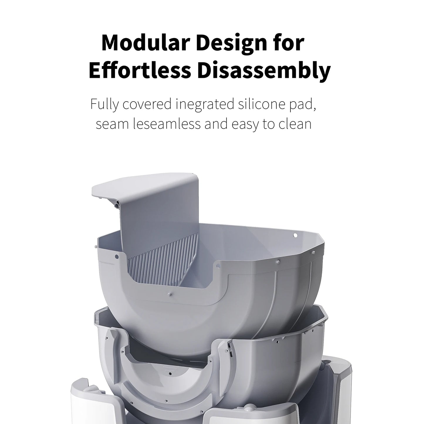 Self-Cleaning Litter Box - Open-Top