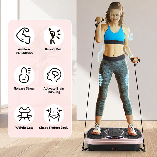 Whole Body Workout Vibration Plate w/ Loop Bands