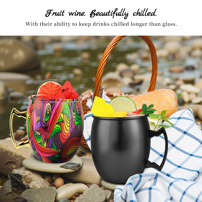 Moscow Mule Stainless Steel Mugs