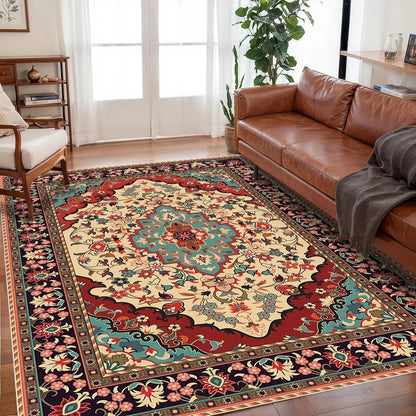 VIKAMA Bohemian Crystal Velvet Anti-Slip Rug