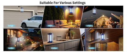 15W/4200V Outdoor Bug Zapper Dual LED Light