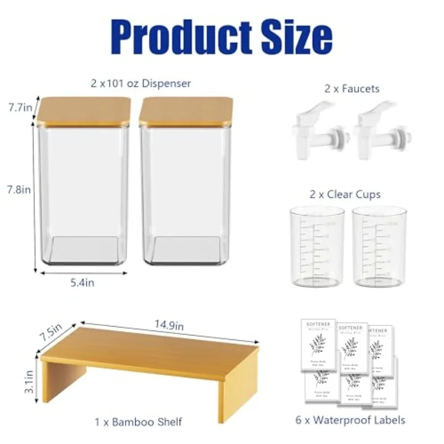 Laundry Detergent Dispenser Set