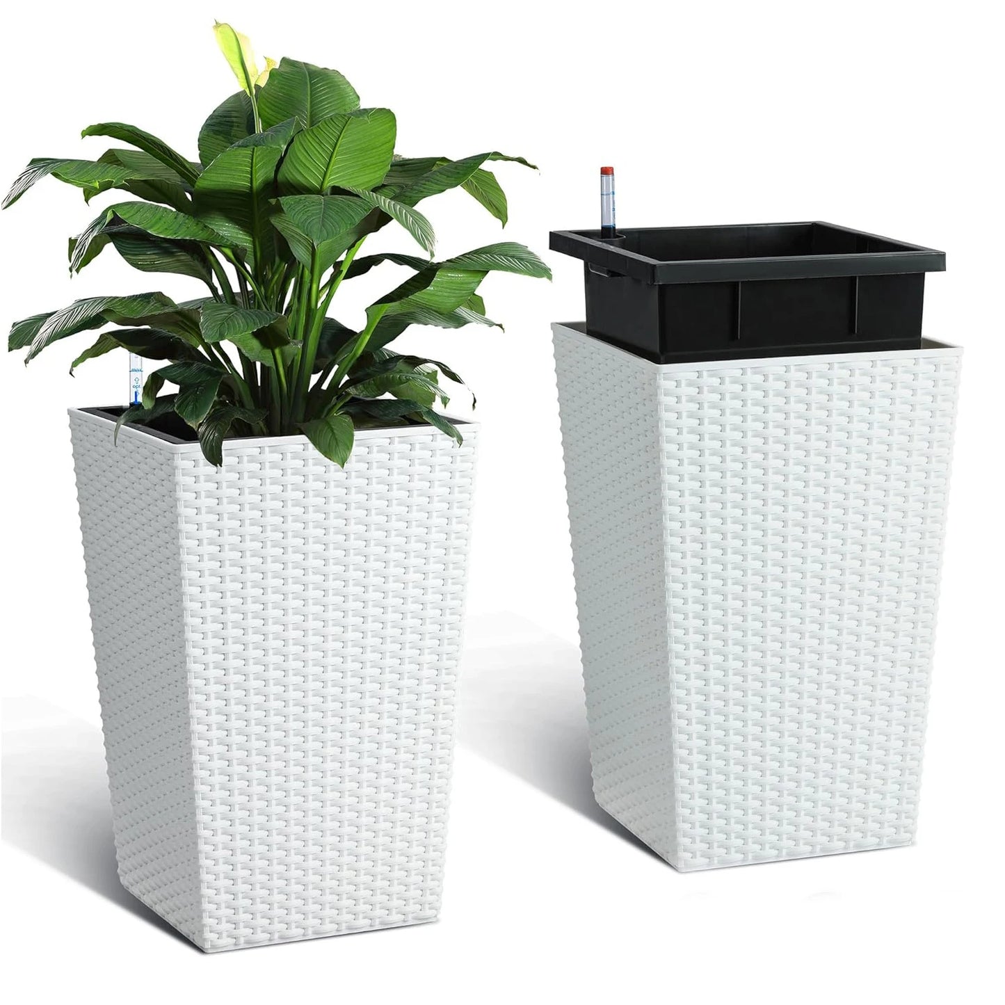 Set of 2 Self Watering Plant Pots