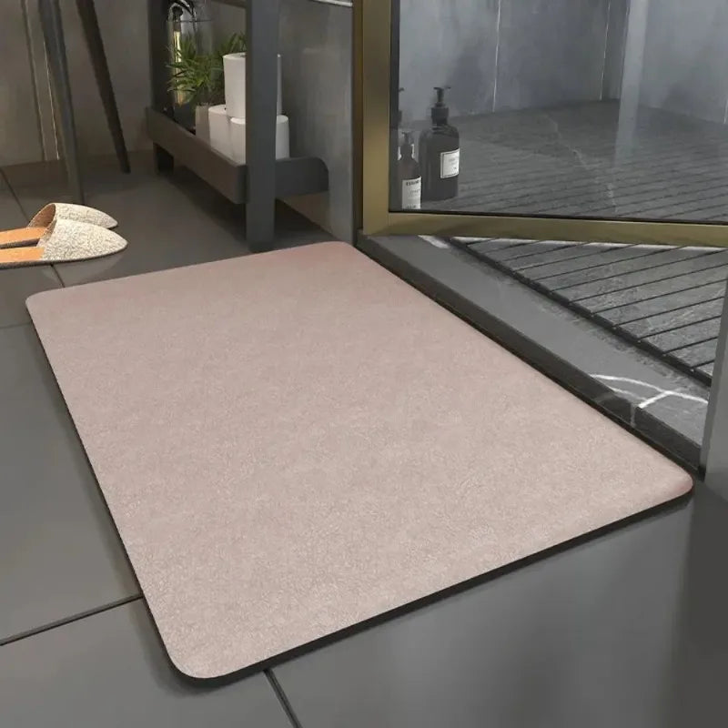 Solid Color Diatomite Floor Mat Non-Slip