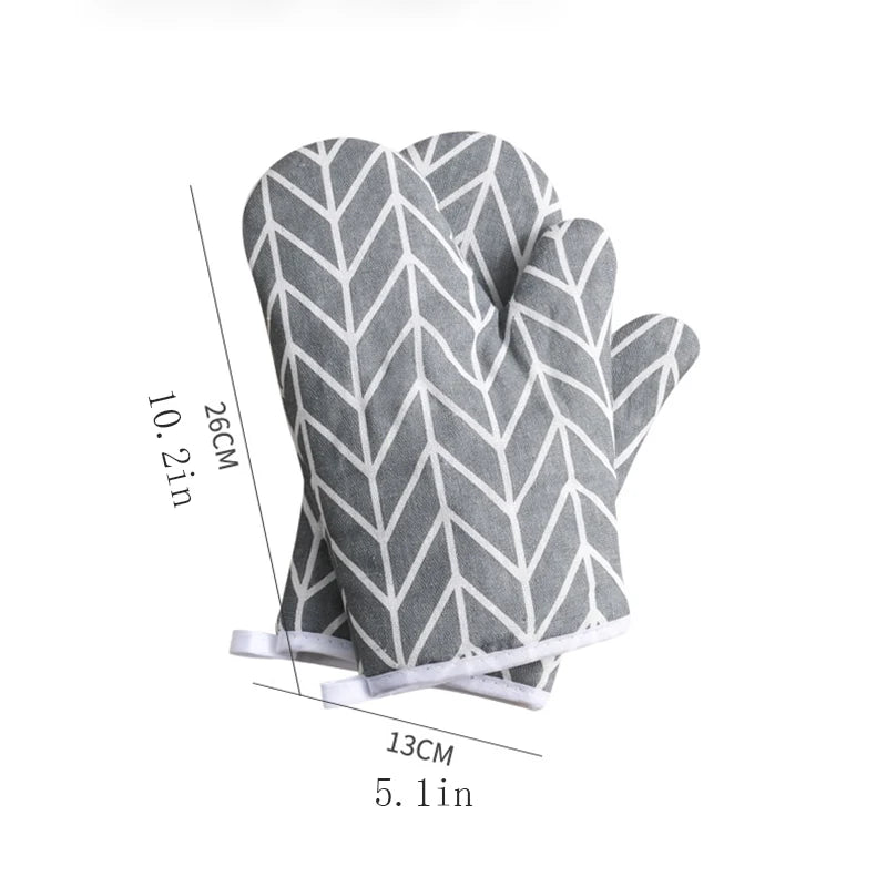 2pcs Heat Resistant, Anti-scald Oven Gloves