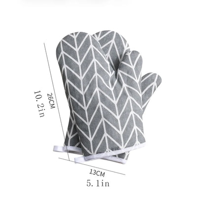 2pcs Heat Resistant, Anti-scald Oven Gloves