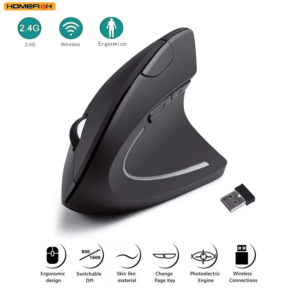 Ergonomic Wireless Optical Mouse