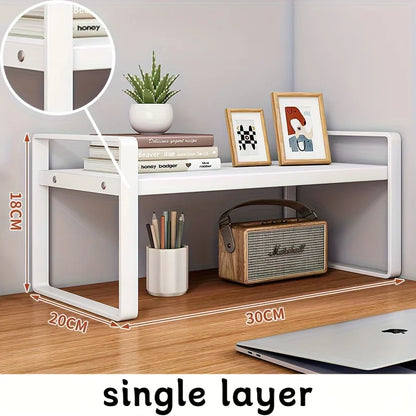 Iron Office Desk Storage Rack