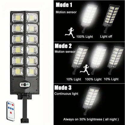504LED Ultra-Bright Remote & Senor Solar Light