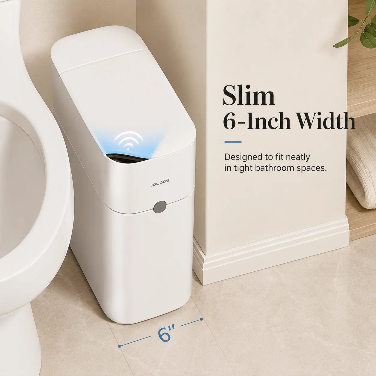 Touchless Trash Can with Auto Bag-Suction