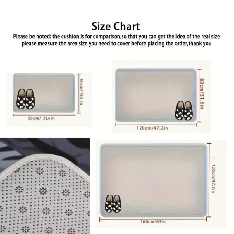 Solid Color Diatomite Floor Mat Non-Slip