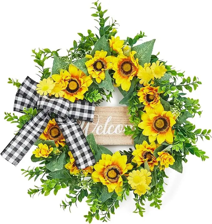 20" Sunflowers Wreath