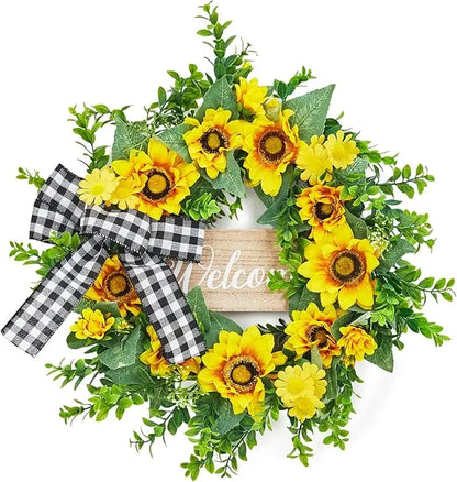 20" Sunflowers Wreath