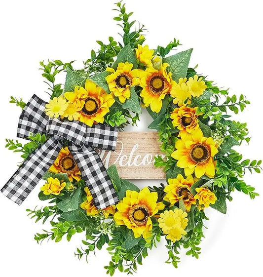 20" Sunflowers Wreath