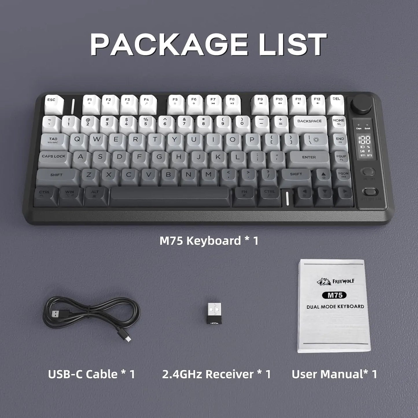 ATTACK SHARK M75 Gaming Keyboard