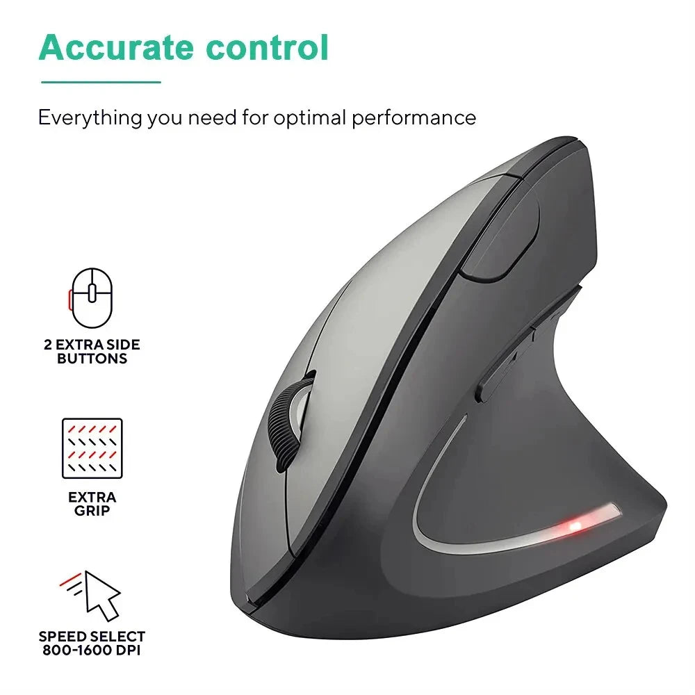 Ergonomic Wireless Optical Mouse