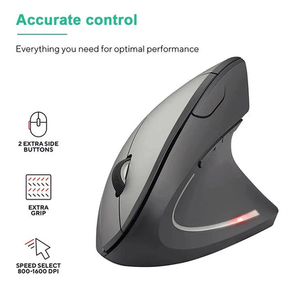 Ergonomic Wireless Optical Mouse