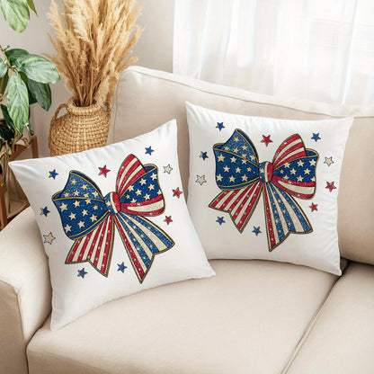 Set of 2 Patriotic Pillow Covers