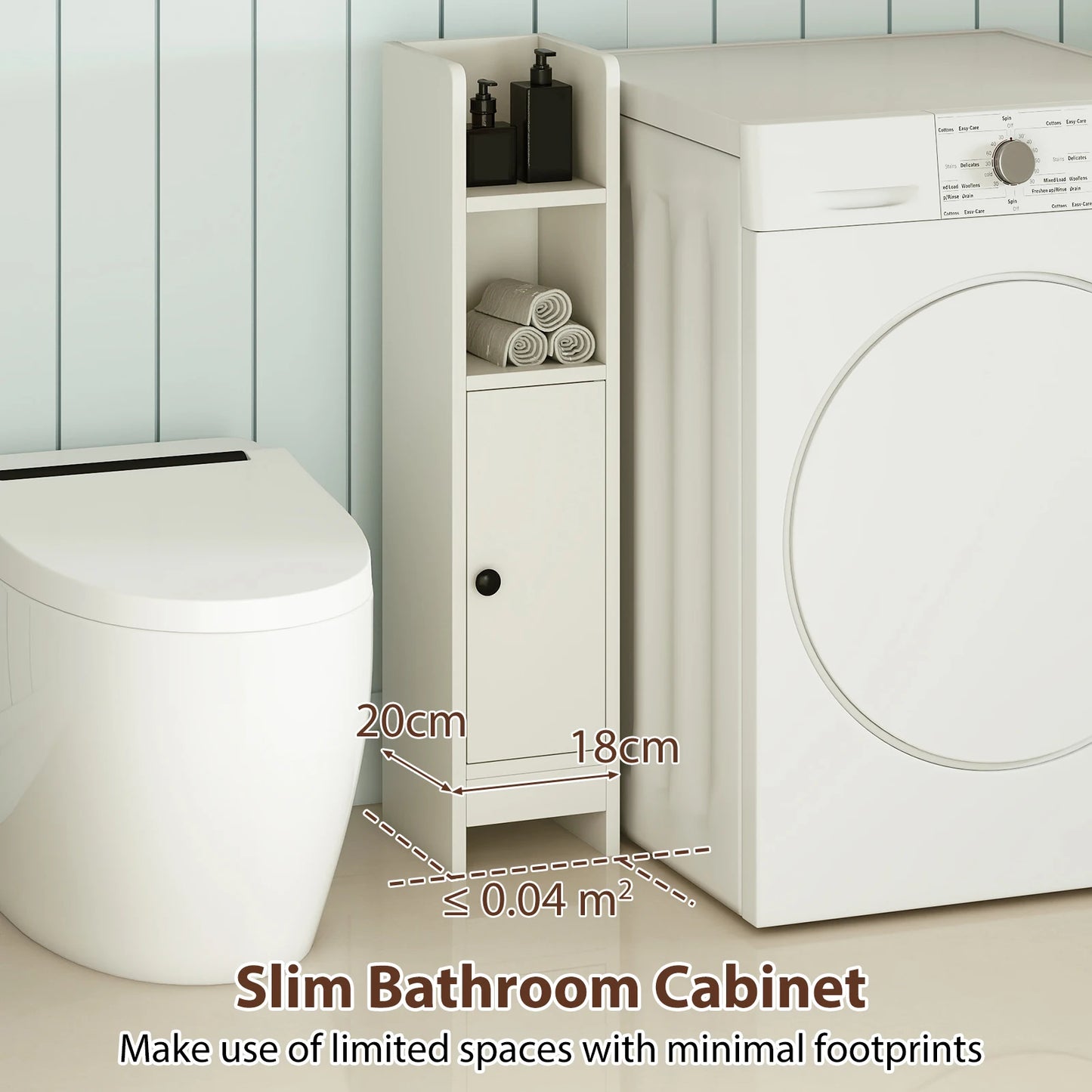 Bathroom Storage Cabinet with Shelving
