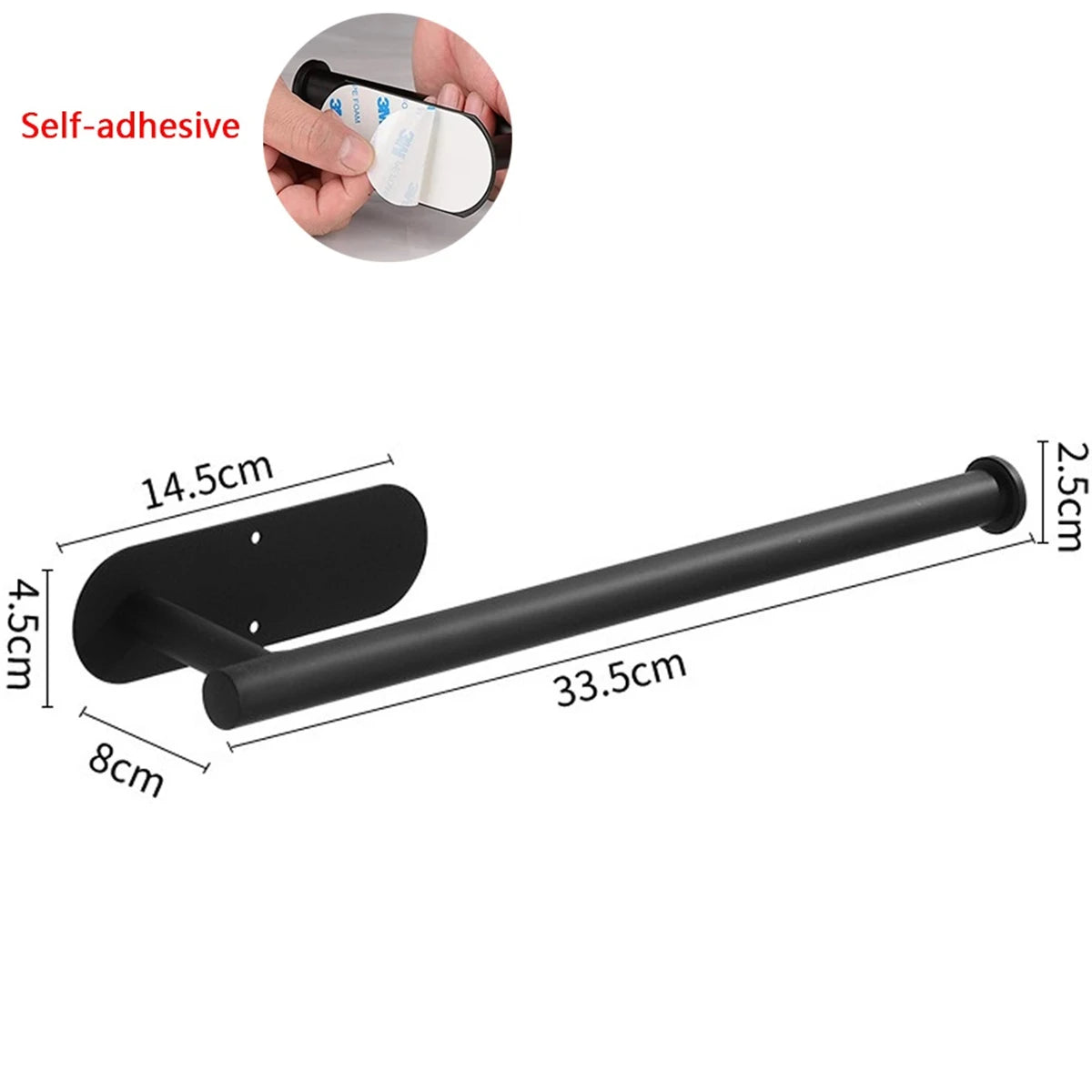 Adhesive Paper Towel Rack