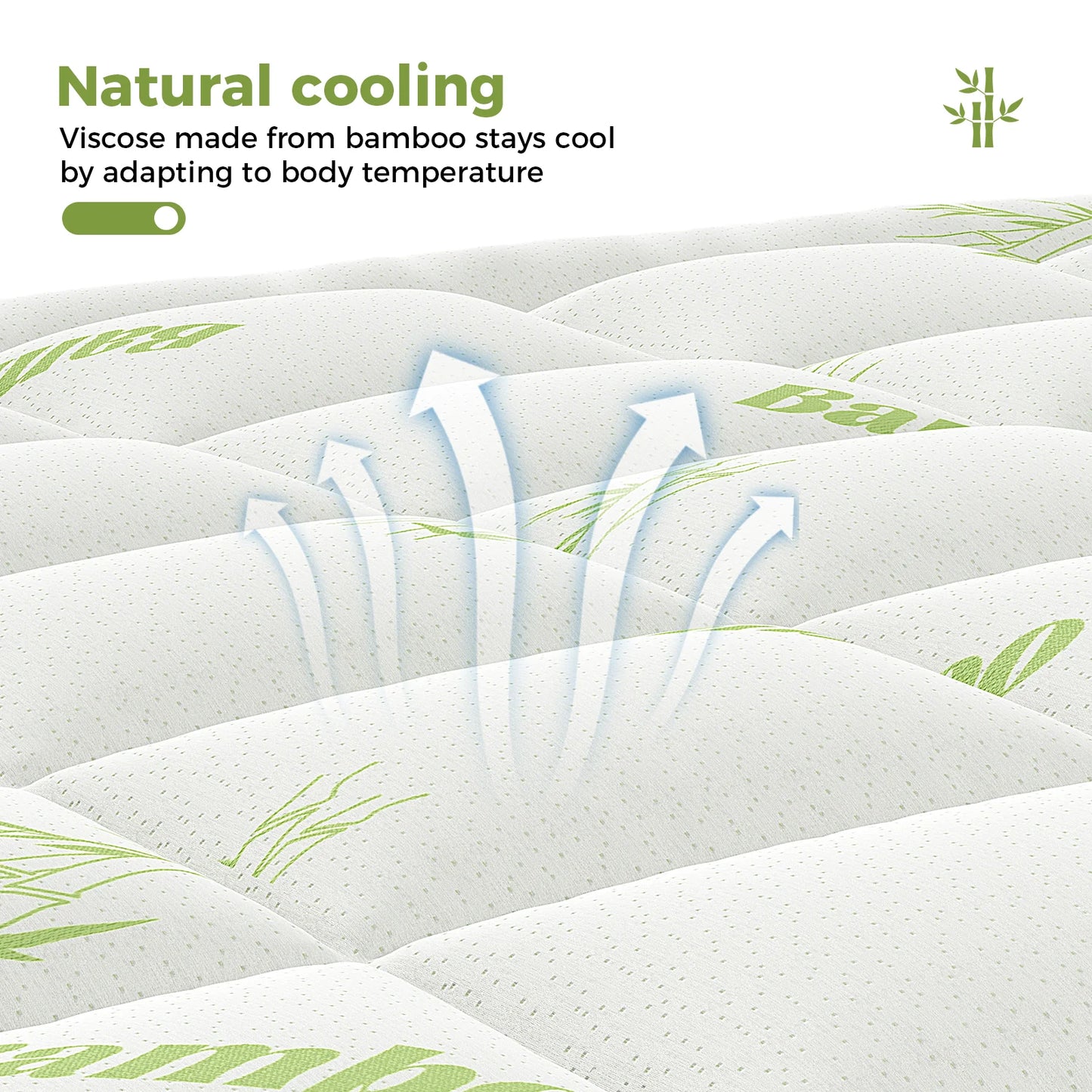 Cooling Bamboo Mattress Topper