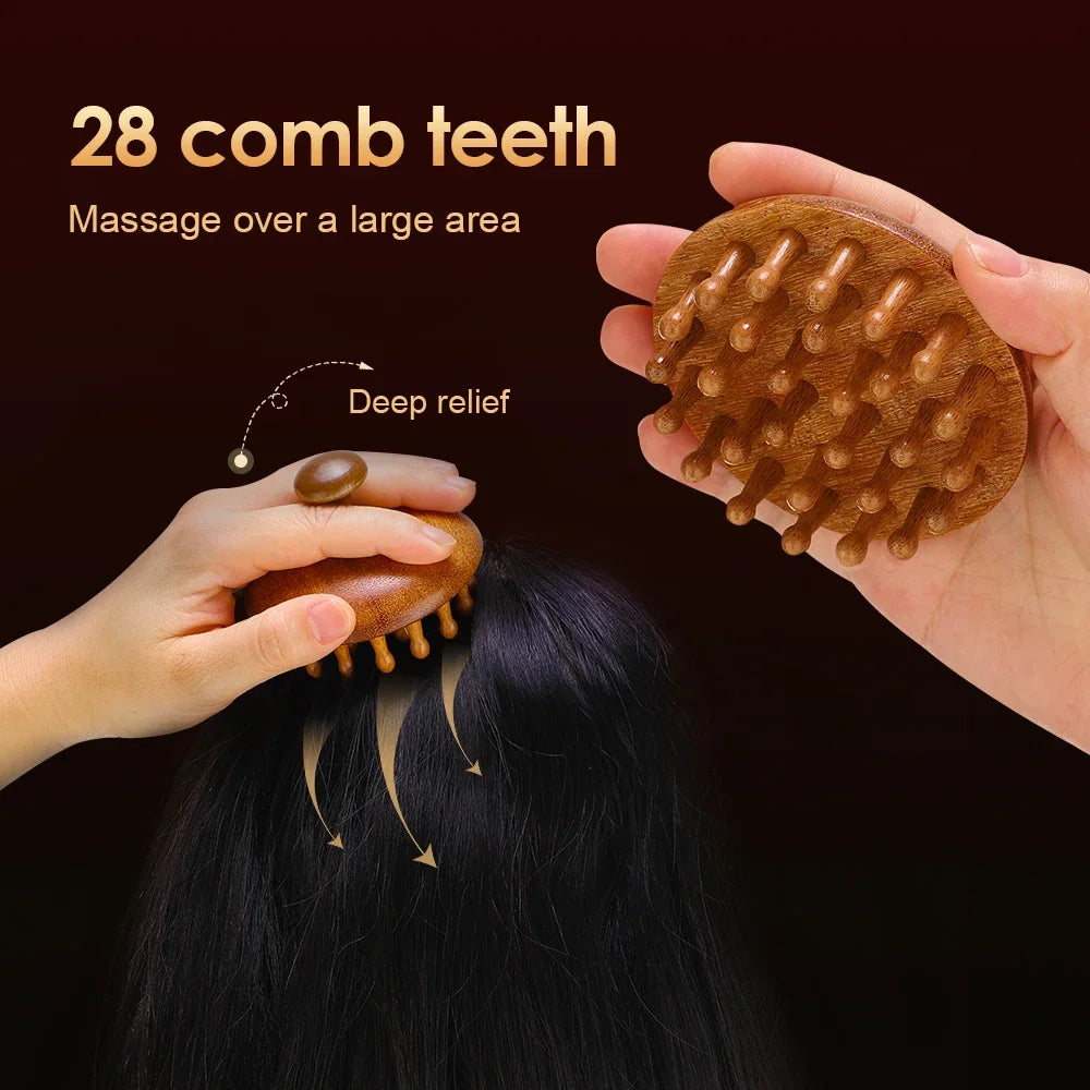 Wooden Scalp Massager
